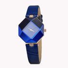 Women Watches Gem Cut Geometry Crystal