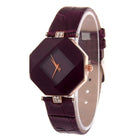 Women Watches Gem Cut Geometry Crystal