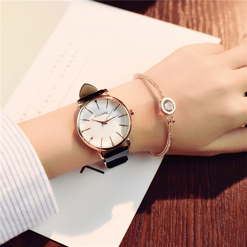 Polygonal dial design women watches luxury