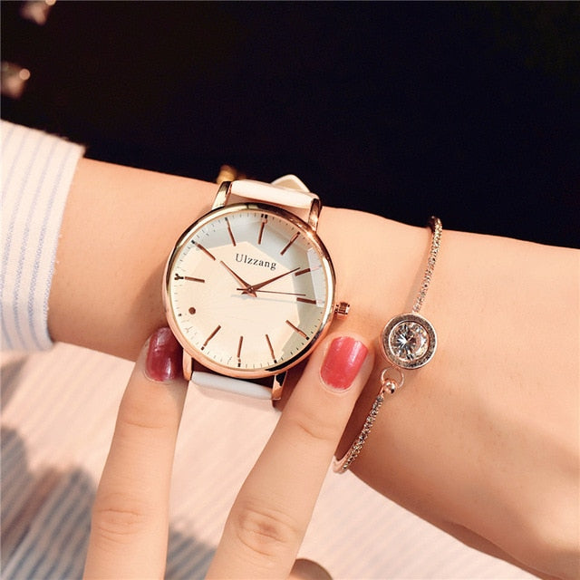 Polygonal dial design women watches luxury