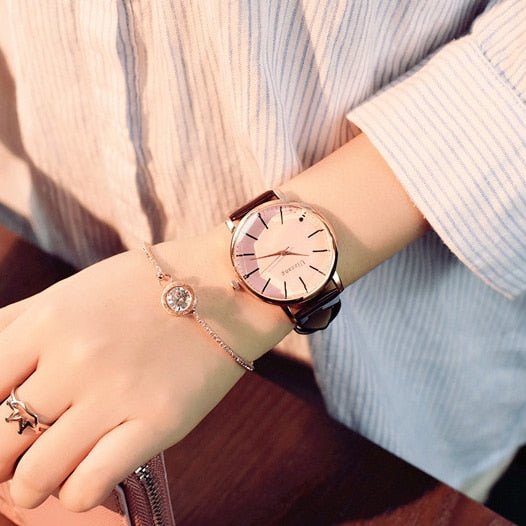 Polygonal dial design women watches luxury