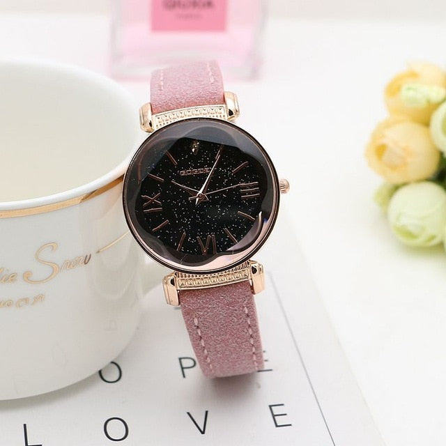 Women's Watches Rose Gold Leather