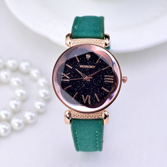 Women's Watches Rose Gold Leather